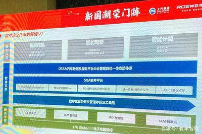 軟件定義汽車 榮威以智能座艙為媒，人工智能基礎軟件驅動未來出行